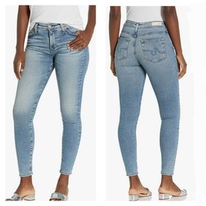 AG Adriano Goldschmied High Rise Skinny Ankle Denim Jean 25 Light Wash NEW NWT